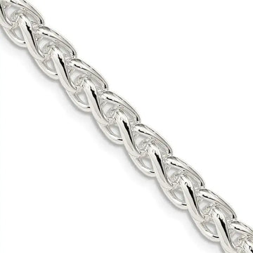 Sterling Silver 6mm Round Spiga Chain Necklace - Larson Jewelers
