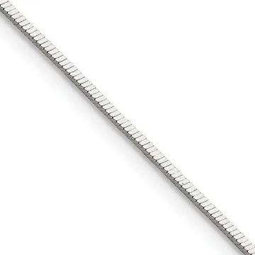 Sterling Silver Polished 1mm Square Snake Chain Necklace - Larson Jewelers
