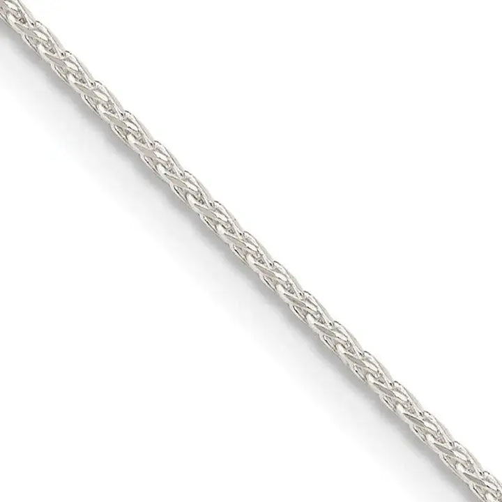 Sterling Silver .95mm Diamond-cut Round Spiga Chain Necklace - Larson Jewelers