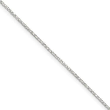 Sterling Silver 1.25mm Diamond-cut Round Spiga Chain Bracelet - Larson Jewelers