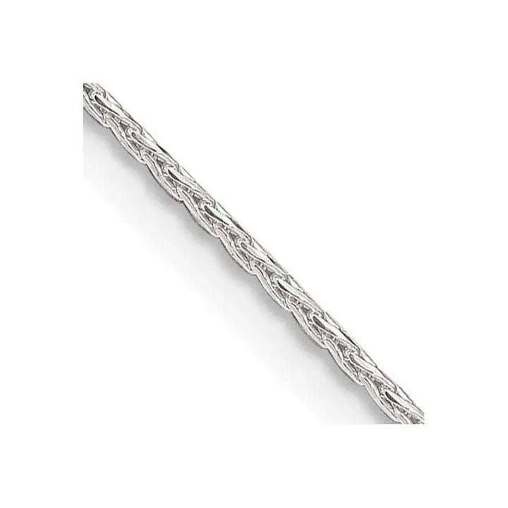 Sterling Silver 1.25mm Diamond-cut Round Spiga Chain Necklace - Larson Jewelers