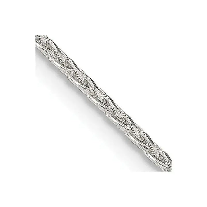 Sterling Silver 1.7mm Diamond-cut Round Spiga Chain Necklace w/2in ext. - Larson Jewelers