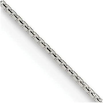Sterling Silver 1.1mm Diamond-cut Round Box Chain Necklace w/2in ext. - Larson Jewelers