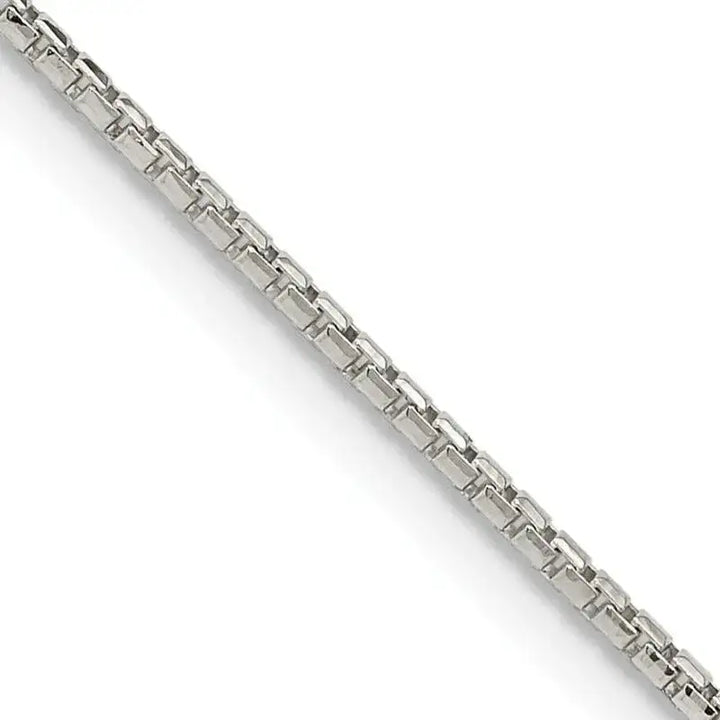 Sterling Silver 1.3mm Diamond-cut Round Box Chain Necklace w/4in ext. - Larson Jewelers