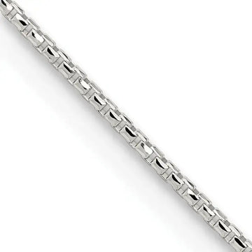 Sterling Silver 1.5mm Diamond-cut Round Box Chain Necklace w/2in ext. - Larson Jewelers