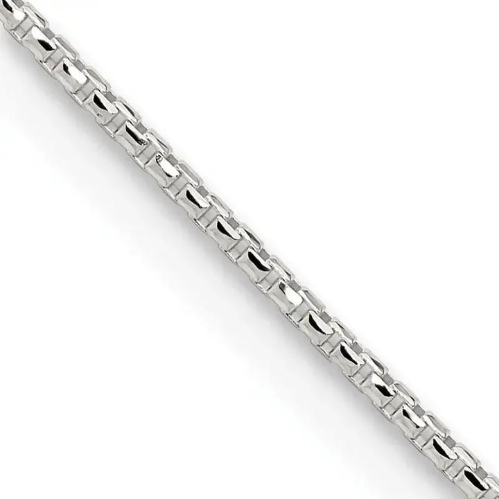 Sterling Silver 1.5mm Diamond-cut Round Box Chain Necklace w/2in ext. - Larson Jewelers