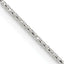 Sterling Silver 1.5mm Diamond-cut Round Box Chain Necklace