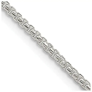 Sterling Silver 1.75mm Diamond-cut Round Box Chain Necklace - Larson Jewelers