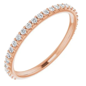 14K Rose Gold Accented Matching Band - Larson Jewelers