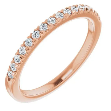 14K Rose Gold Accented Matching Band - Larson Jewelers