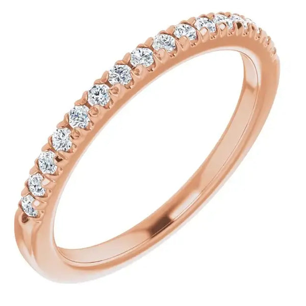 14K Rose Gold Accented Matching Band - Larson Jewelers