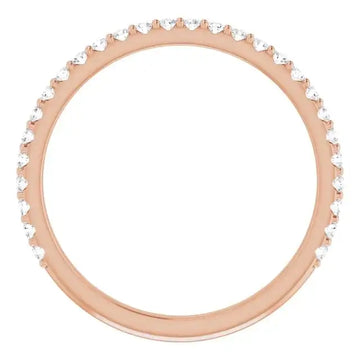 14K Rose Gold Accented Matching Band - Larson Jewelers