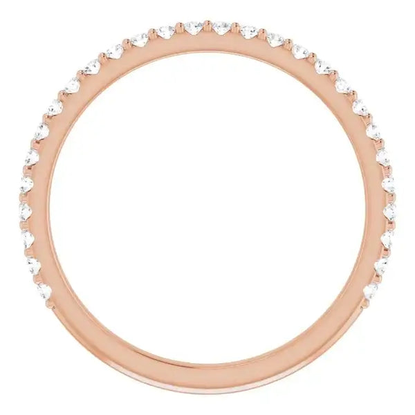 14K Rose Gold Accented Matching Band - Larson Jewelers
