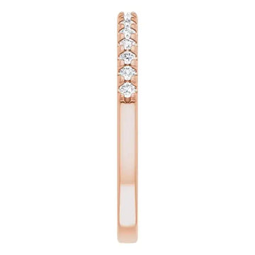 14K Rose Gold Accented Matching Band - Larson Jewelers