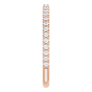 14K Rose Gold Accented Matching Band - Larson Jewelers