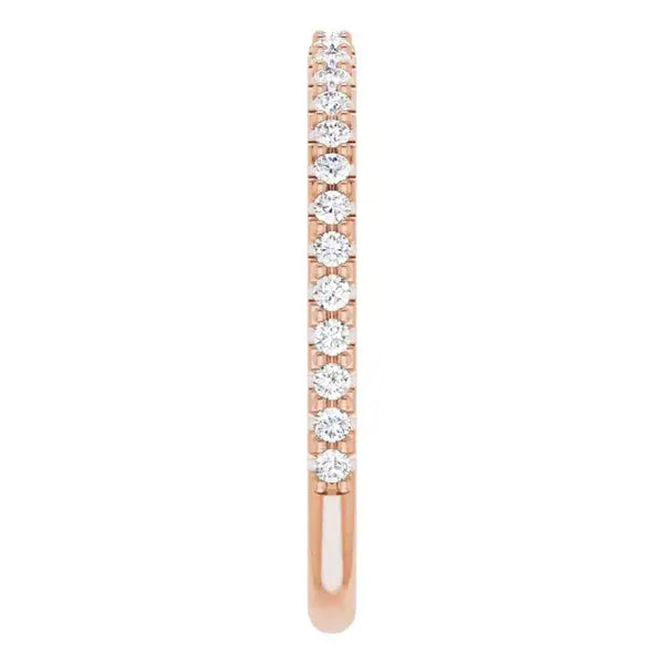 14K Rose Gold Accented Matching Band - Larson Jewelers