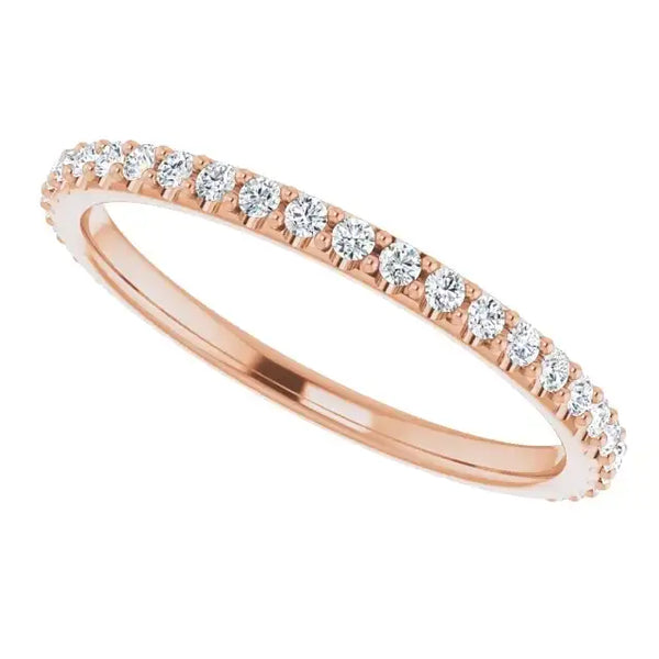 14K Rose Gold Accented Matching Band - Larson Jewelers