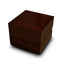 Chocolate Dark Wooden Wedding Ring Box - Larson Jewelers