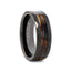 RIFF Black Tungsten Ring with Charred Whiskey Barrel and Guitar String - 8mm - Larson Jewelers