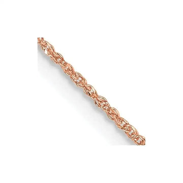 14K Rose Gold .7mm Ropa with Spring Ring Clasp Chain Necklace - Larson Jewelers