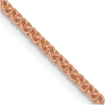 14K Rose Gold 1.7mm Solid Polished Spiga with Lobster Clasp Chain Necklace - Larson Jewelers
