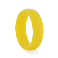 DOROTHY Dual Groove Silicone Ring for Men and Women Yellow Comfort Fit Hypoallergenic Thorsten - 8mm - Larson Jewelers