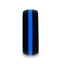 Matte Black Men's Silicone Ring ring With Vibrant Blue Colored Inlay - 8mm - Larson Jewelers