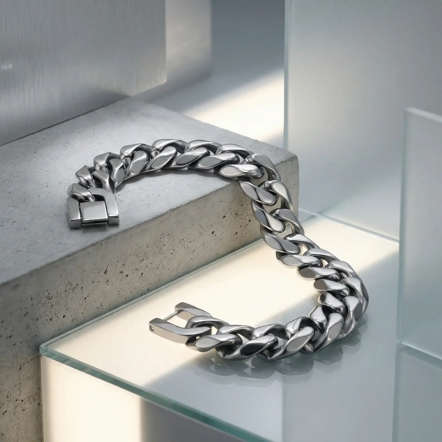 Stainless Steel 14mm Cuban Link Bracelet- 9 Inch - Larson Jewelers