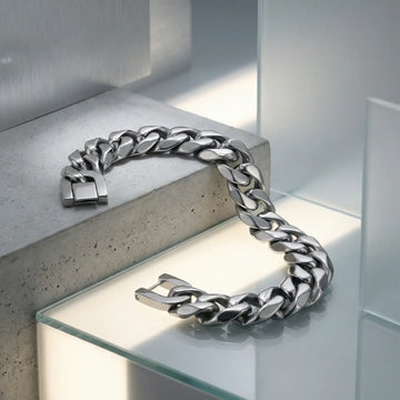 Stainless Steel 14mm Cuban Link Bracelet- 9 Inch - Larson Jewelers