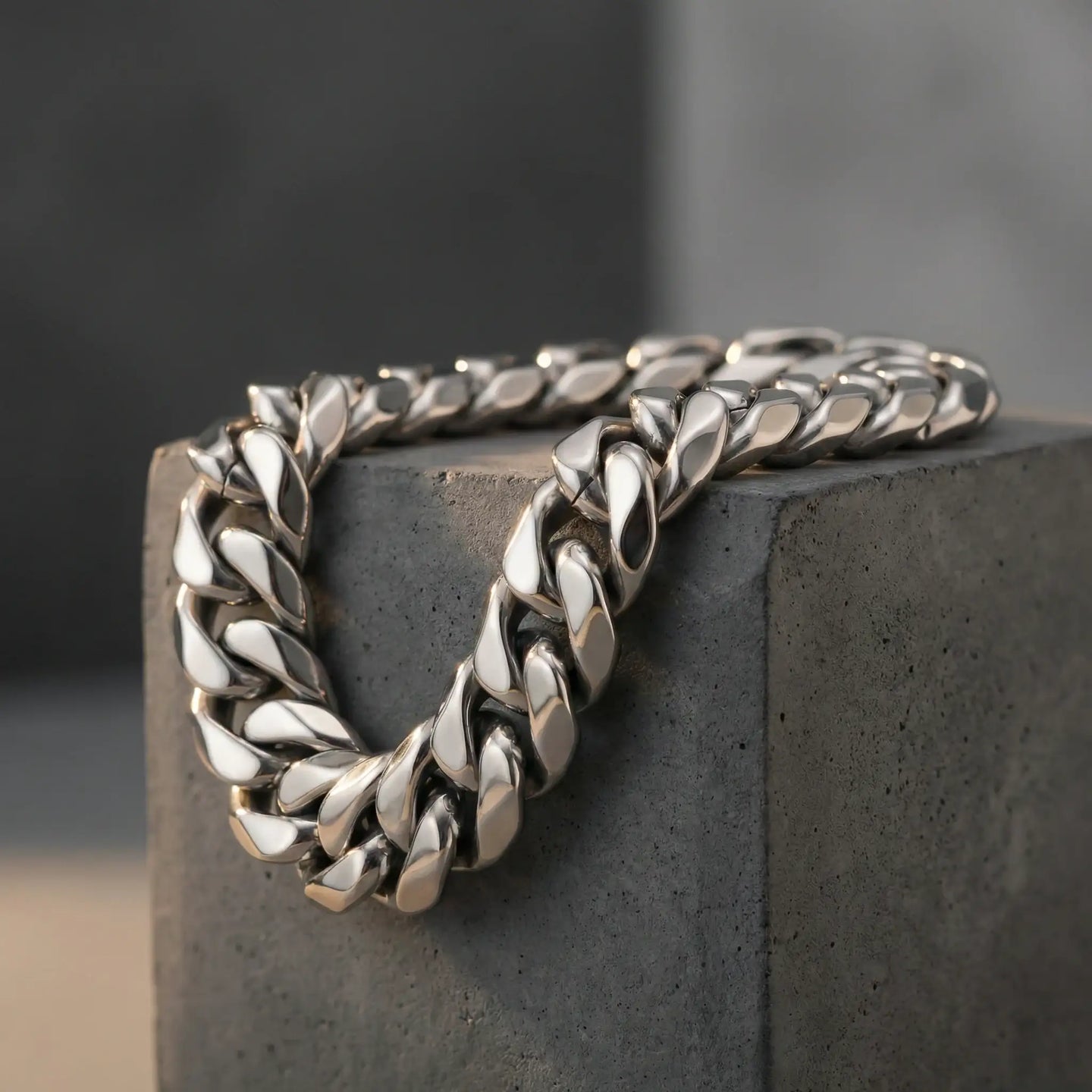 Stainless Steel 14mm Cuban Link Bracelet- 9 Inch - Larson Jewelers