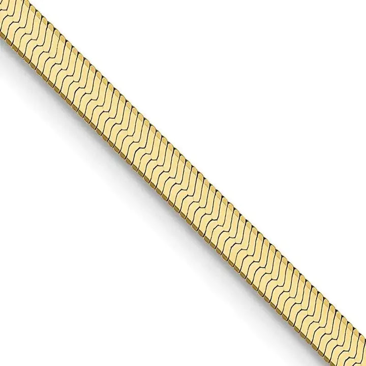 14k 2.5mm Silky Herringbone Chain Necklace - Larson Jewelers