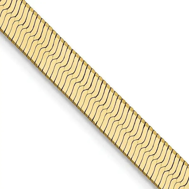 14k 4mm Silky Herringbone Chain Necklace - Larson Jewelers