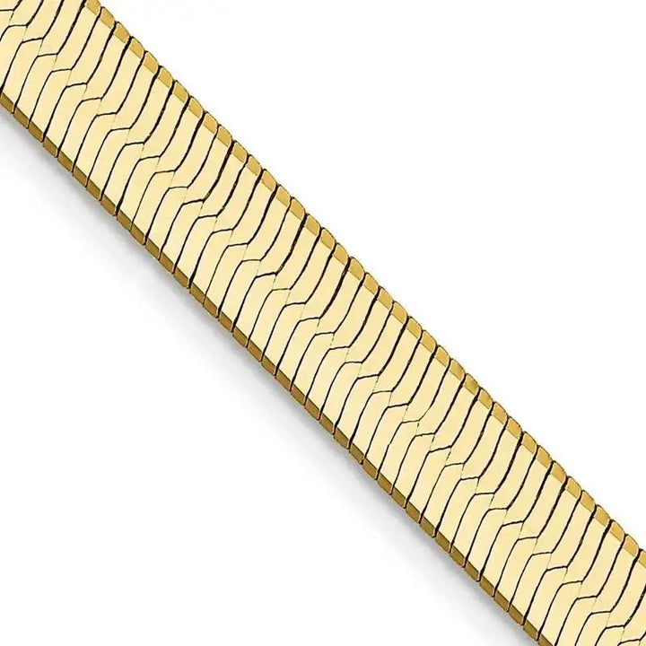 14k 5mm Silky Herringbone Chain Necklace - Larson Jewelers