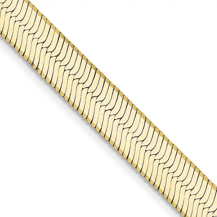 14k 5.5mm Silky Herringbone Chain Necklace - Larson Jewelers