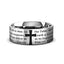 LORD'S PRAYER on Flat Classic Tungsten Carbide Ring