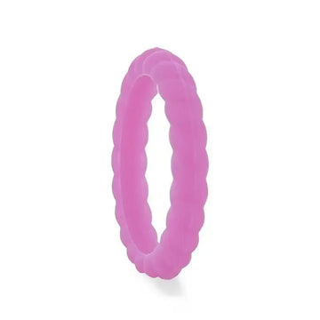 ALEXANDRA Stackable Twist Silicone Ring for Women Lilac Comfort Fit Hypoallergenic Thorsten - 2mm - Larson Jewelers