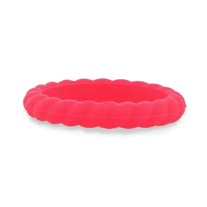 HORTENCIA Stackable Twist Silicone Ring for Women Pink Comfort Fit Hypoallergenic Thorsten - 2mm - Larson Jewelers