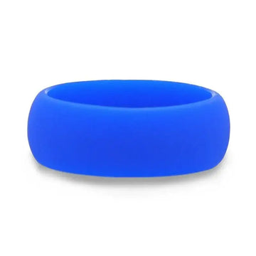 PICASSO Silicone Ring for Men and Women Blue Comfort Fit Hypoallergenic Thorsten - 8mm - Larson Jewelers