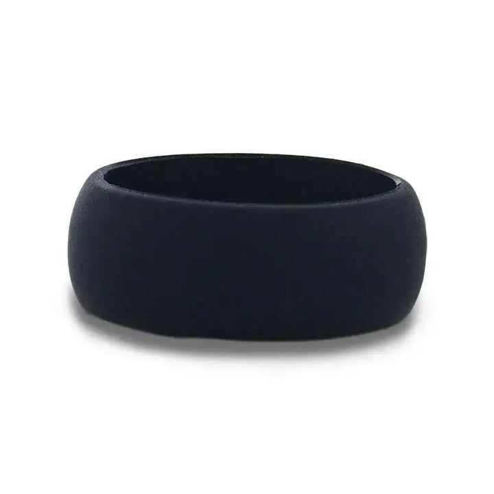 SEAL Silicone Ring for Men and Women Black Comfort Fit Hypoallergenic Thorsten - 8mm - Larson Jewelers