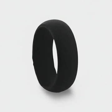 SEAL Silicone Ring for Men and Women Black Comfort Fit Hypoallergenic Thorsten - 8mm - Larson Jewelers