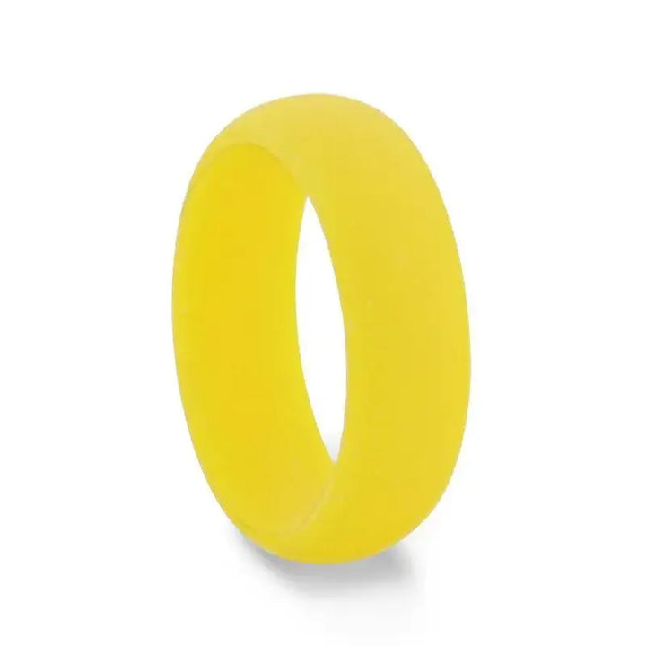 LEMONADE Silicone Ring for Men and Women Yellow Comfort Fit Hypoallergenic Thorsten - 8mm - Larson Jewelers
