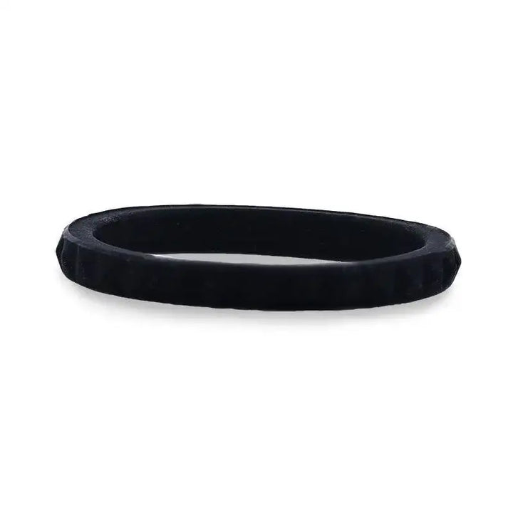 SHADOWPLAY Stackable Faceted Silicone Ring for Women Black Comfort Fit Hypoallergenic Thorsten - 2mm - Larson Jewelers
