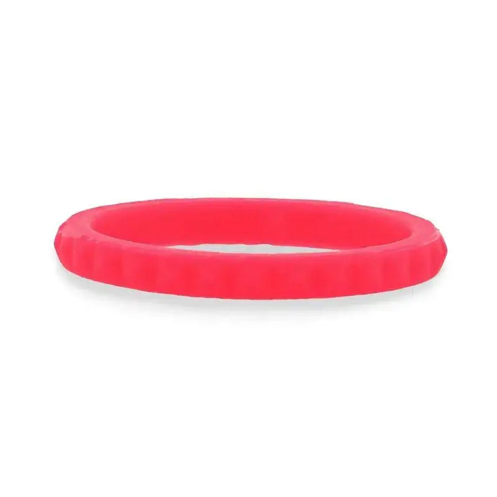 CUPID Stackable Faceted Silicone Ring for Women Pink Comfort Fit Hypoallergenic Thorsten - 2mm - Larson Jewelers