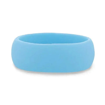 SKYLER Silicone Ring for Men and Women Light Blue Comfort Fit Hypoallergenic Thorsten - 8mm - Larson Jewelers