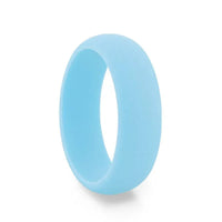 SKYLER Silicone Ring for Men and Women Light Blue Comfort Fit Hypoallergenic Thorsten - 8mm - Larson Jewelers