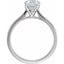 Bague de fiançailles VENUS Solitaire Diamond Lab en or blanc 14 carats