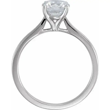 VENUS Solitaire Diamond Lab Diamond Engagement Ring in Silver - Larson Jewelers
