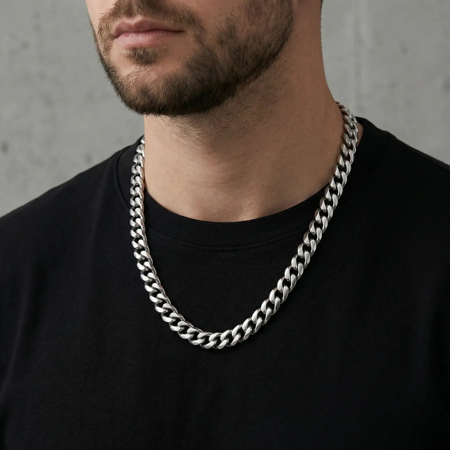 Stainless Steel 14mm Cuban Link Chain, 22 Inch - Larson Jewelers
