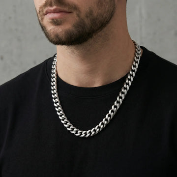 Stainless Steel 14mm Cuban Link Chain, 22 Inch - Larson Jewelers