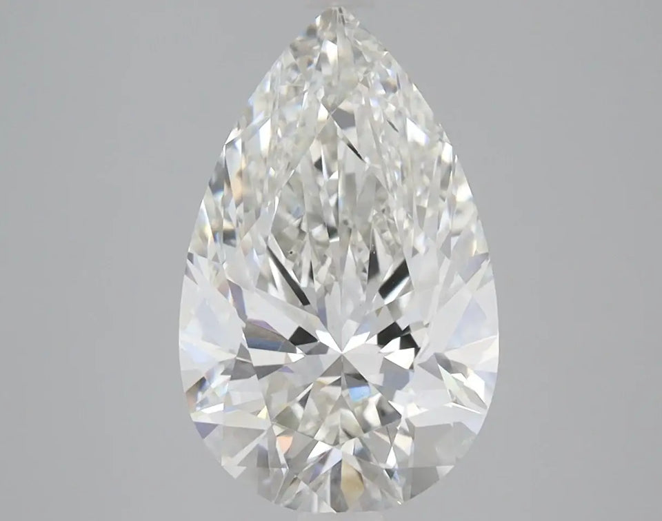 3.14 Carat Certified Pear Loose Stone Lab Grown Diamond No. 1023530 - Larson Jewelers